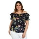 thumbnail image 1 of Blusa manga corta con moÃ±o Tallas Extras, 8933 (Marino) azul oscuro 42 Zenobia BL-ZEN-8933-MARINO, 1 of 6