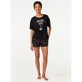 thumbnail image 2 of Joyspun Women's Graphic Sleep T-Shirt, Sizes S to 3X, 2 of 5