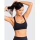 thumbnail image 3 of Sujetadores deportivos con tiras para mujer - Sujetador de yoga acolchado inalámbrico sexy con espalda cruzada y entrenamiento lindoXL, 3 of 5