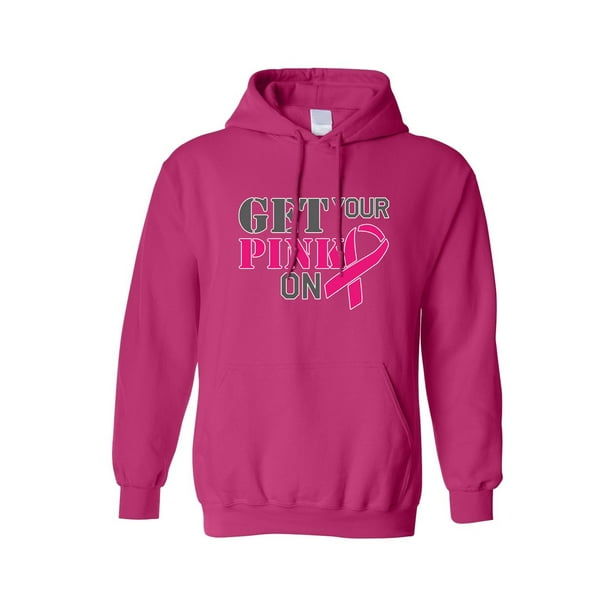 Shore Trendz Unisex Pullover Hoodie "Get Your Pink ON!" Breast Cancer