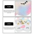 thumbnail image 3 of 2 uds antifaz para dormir unicornio cubierta para ojos protección ocular antifaz de felpa antifaz para dormir para mujeres, 3 of 7