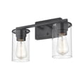 thumbnail image 4 of Millennium Lighting Verlana Metal 2 Light Bathroom Vanity Light- Matte Black, 4 of 7