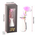 thumbnail image 3 of Flor de lámina dorada, rosa, flor dorada brillante, caja de regalo, regalo del Día de San Valentín, Día de la madre, 3 of 8