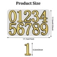 thumbnail image 2 of 2 Sheets Mailbox Numbers for Outside, 2in 0-9 Gold House Numbers for Mailbox 3D Self-Adhesive Mailbox Numbers Door Address Numbers Stickers for Mailbox Apartment House Room Office Trash Bins (Gold), 2 of 8