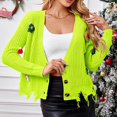 thumbnail image 2 of Futezty Women Fall Varsity Bomber Jackets Casual Long Sleeve Button up Lightweight Cropped Coats Outerwear, 2 of 5