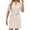 Beige, variant on Womens Tie Waist Button up Shirt Dresses V-Neck Short Sleeve Loose Fit Minidress with Pockets for Work and Daily Wear Lightweight Soft Comfy Short Frock Beige S