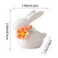 thumbnail image 6 of Stijggn Easter Decorations White Ceramic Rabbit Statue,One Pcs Easter Bunny Figurines Easter Bunny Figurines Decoration for Home Party Office, 6 of 6