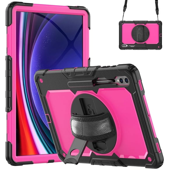 Samsung Galaxy Tab S10 Ultra/S9 Ultra/S8 Ultra Funda con Protección contra Golpes (RosePC)
