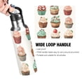 thumbnail image 4 of Cakes Sports Water Bottle with Straw Lid Insulated Stainless Steel Leak Proof BPA Free Thermal Mug with Handle for Gym Yoga Cycling Camping, 4 of 8