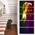 thumbnail image 1 of Illuminating Girl s Head Fractal - Modern Portrait Canvas Art, 1 of 4
