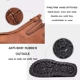 thumbnail image 2 of Xishao Zapatos Holgados para Hombre Zapatos de Cuero fáciles de Llevar Zapatos Casuales Perezosos Zapatos de Negocios cómodos y Transpirables Suaves Zapatos de Barco Xishao ropa, 2 of 2