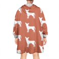 thumbnail image 2 of Repeat Chihuahua Wearable Oversized Blanket,Wearable Blanket Hoodie for Adults,Cozy Hooded Blankets with Super Pockets,Super Warm Fuzzy Pullover for Women & Men, 2 of 6