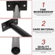 thumbnail image 3 of CRILSTYLEO 1Ud Soporte Colgante Negro De Hierro Para Placas De Mancuernas Y, 3 of 8