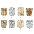 thumbnail image 4 of Pen Holder Storage Cup Home Supplies Space Saving Supplies Compact Size Space Saving Organization Exquisite Decal Decor Makeup Organizer Silver 9xH12cm, 4 of 9