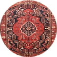 thumbnail image 1 of Ahgly Company Machine Washable Indoor Round Traditional Rust Pink Area Rugs, 4' Round, 1 of 7
