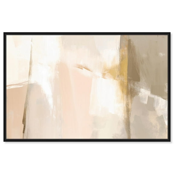 Tonal Gradations I Canvas Minimalist Boho by Art Remedy, Black Frame, 15 x 10