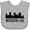 AC-Heather Grey, variant on Inktastic Wichita Kansas City Skyline Boys or Girls Baby Bib
