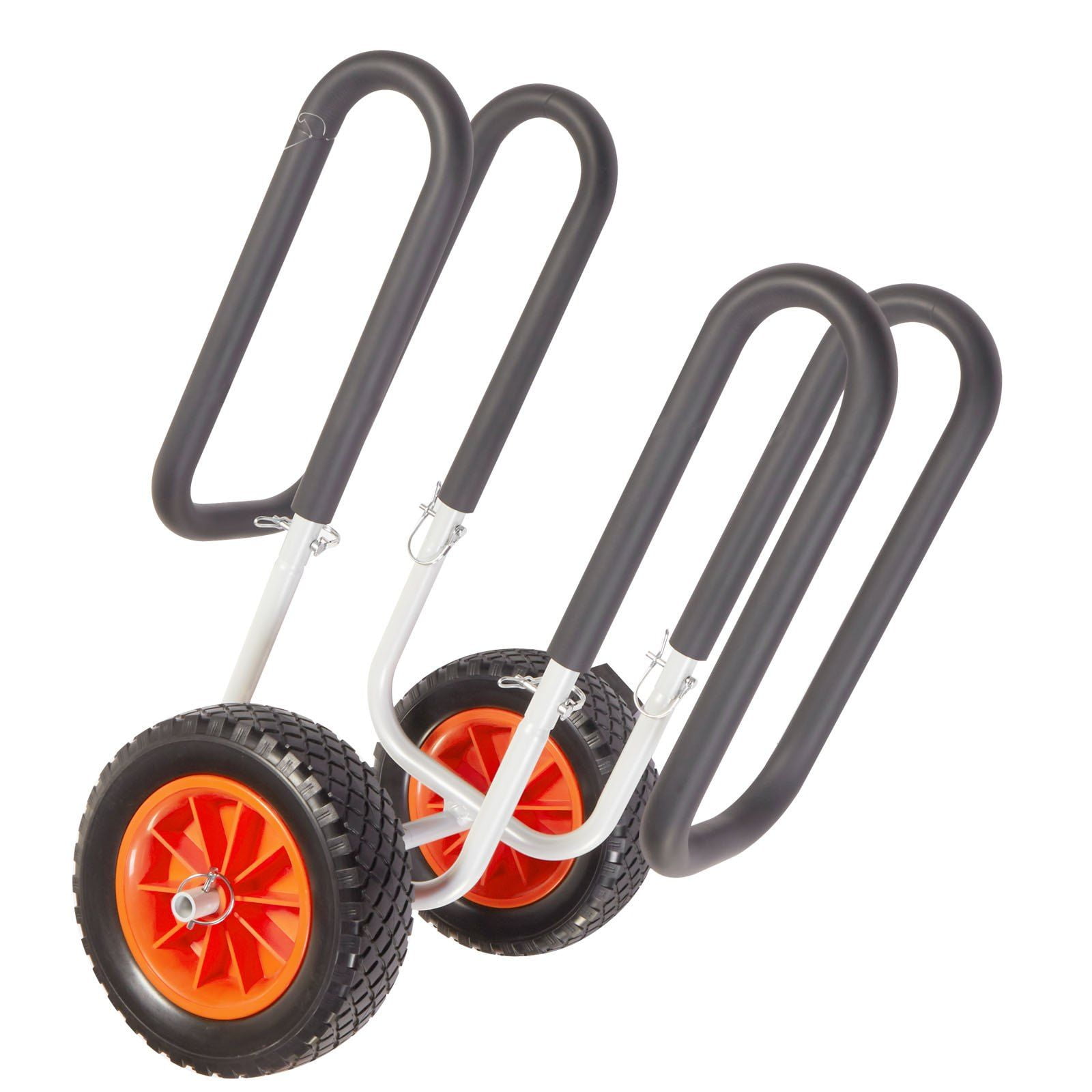 Kayak Cart 150 lb Capacity, 10" Solid Tires , Ratchet Strap for SUP & Surfboard Transport