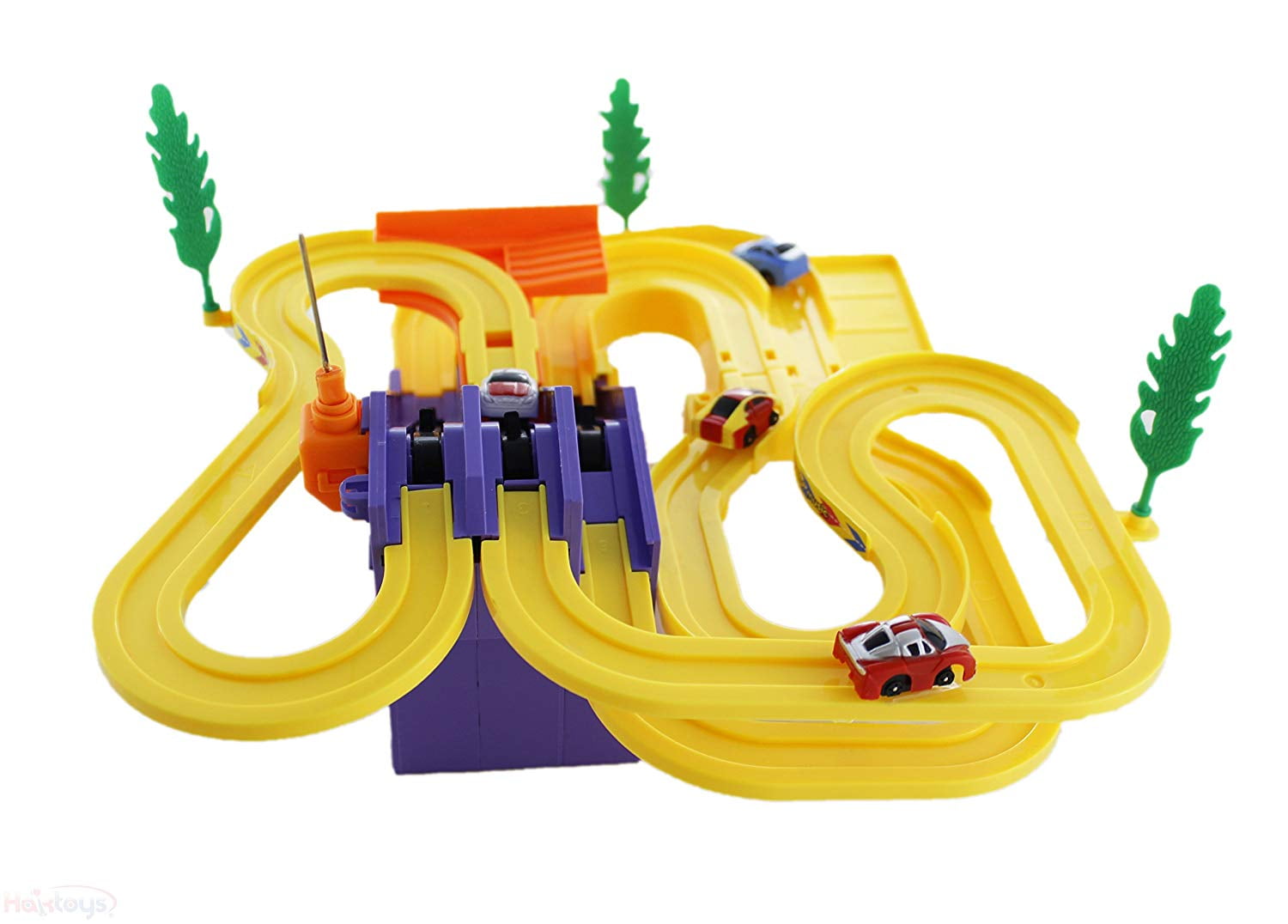 PlayWorld Let's Race! Heroes to The Rescue Track Set - Yellow