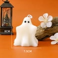thumbnail image 4 of Halloween Ghost Candle Figurine Decor, Cute Spooky Wax Centerpiece Ornament Stable Base, Tabletop Party Home Display for Halloween Haunted House Decoration, 4 of 8