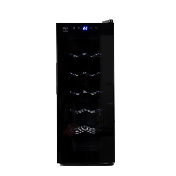 Enfriadora Cava de Vino Avera 12 Botellas 1.8 Pies EV12 Negro