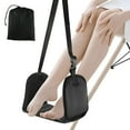 thumbnail image 1 of Airplane Footrest Adjustable Hanging Footrest Hammock Portable Plane Leg Rest Foldable Memory Foam Plane Foot Hammock Office Footrests for Airplane Travel Flight Train Office, 1 of 8