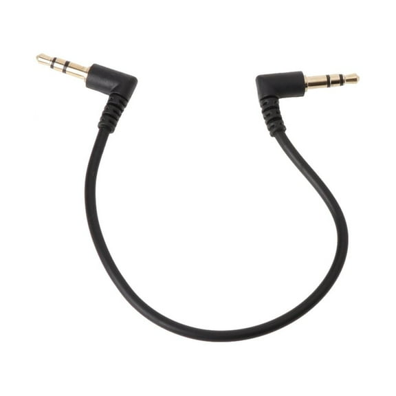 90 Degree Right Angled 3.5mm Male To Male Stereo Cable For Car