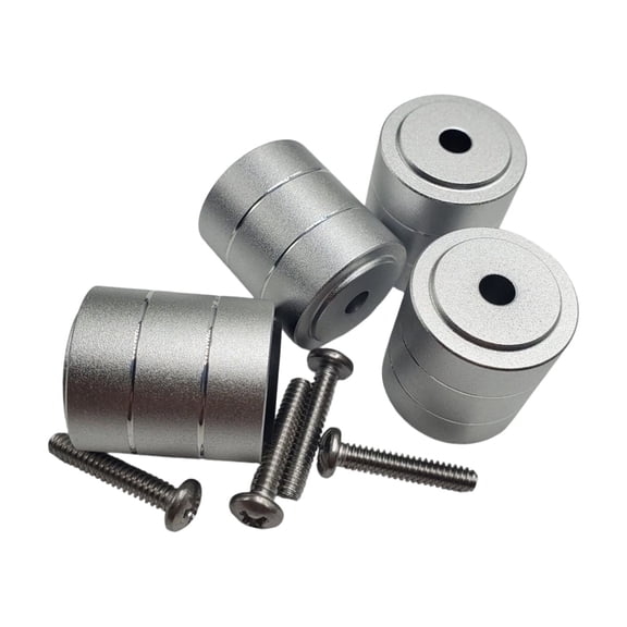 Aluminum Amplifier Feet Pad Shock Absorbing Stand Base PC Chassis Heat Dissipation