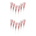 thumbnail image 2 of Bearachild 6 piezas de plástico falso brillo bayas tallo duradero para arreglos llamativos rojo rojo 2Conjunto, 2 of 6