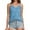 Blue, variant on Women's Tanks for Ladies Fashion Tank Top With Sequin Solid Color Top No Pink XL