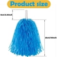 thumbnail image 6 of ABCISI 12 PCS Cheerleading Pom Poms, Pompoms with Handles Cheer Squad Team Spirited Fun Pom Poms for Party, Sports Dance Cheer, Performance Celebration (Soft Plastic- Blue), 6 of 14