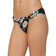 thumbnail image 2 of O'Neill BLACK MULTI Juniors Van Don Floral Cheeky Bikini Swim Bottom, US X-Small, 2 of 4