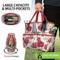 thumbnail image 2 of Garden Tool Bag,Pioneer Flower Floral Print Pattern Garden Tool Organizer,Garden Gifts,Waterproof Multi-Pocket Garden Tool Storage 11.8x5.5x11.4 Inch(Tools NOT Included), 2 of 6