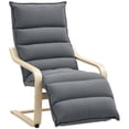 thumbnail image 1 of HOMCOM Fauteuil d'Appoint Moderne avec Repose-Pieds, Fauteuil Rembourré Confortable, 1 of 10