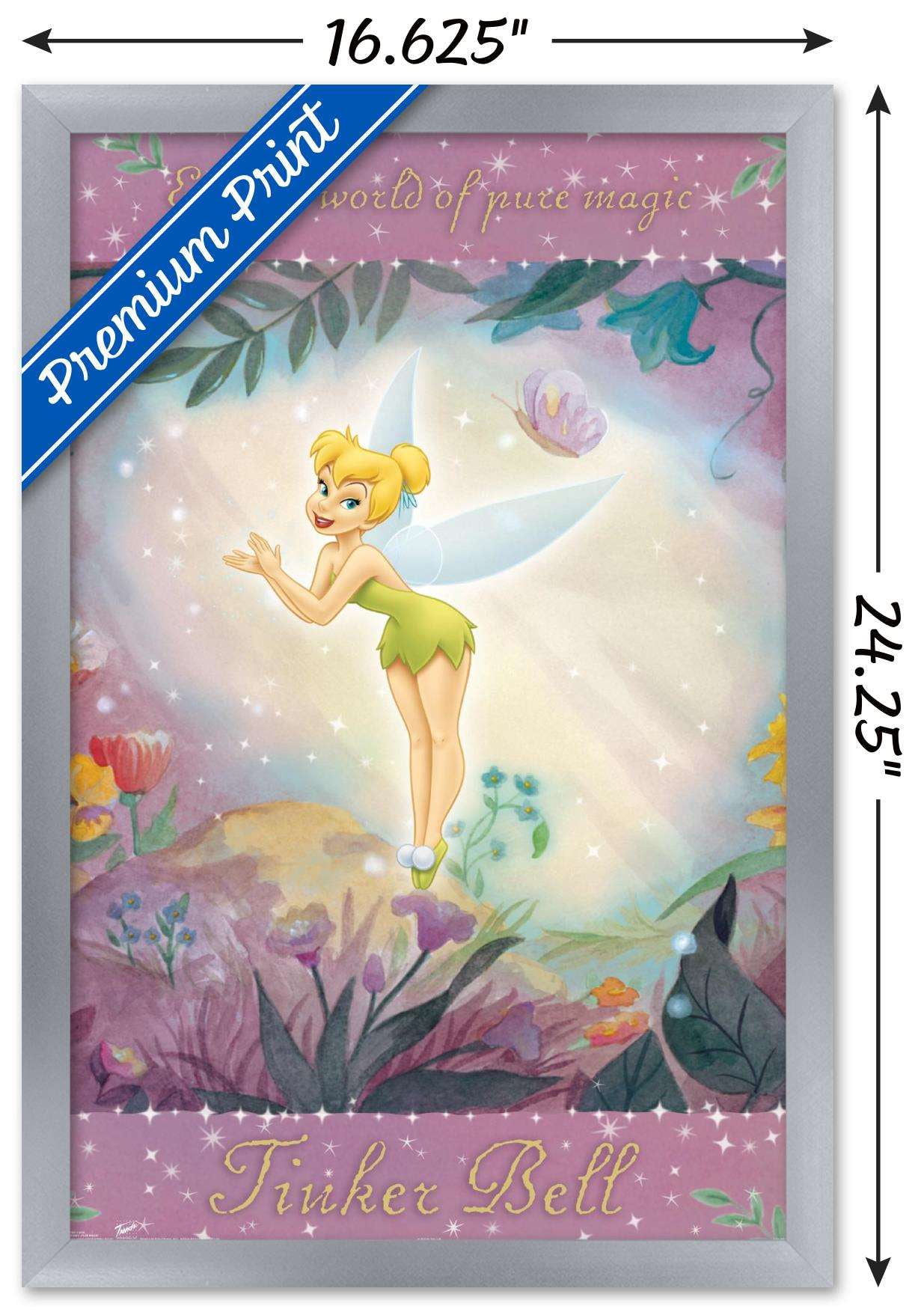 Disney Tinker Bell - Pure Magic Wall Poster, 14.725" x 22.375", Framed