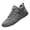 Gray, variant on AUDeals Men High Top Work Shoes Waterproof Non Slip Casual Outdoor Sneakers Durable Labor Boots Comfortable Board Shoes (Black, 10)