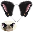thumbnail image 3 of Diadema de orejas de gato, diadema de orejas de gato, orejas de gato, cosplay de gato de anime, diadema chicas damas, 3 of 5