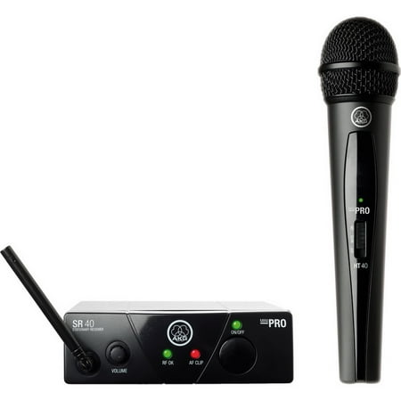 AKG WMS40 Mini Vocal Set Band 25C UHF Handheld Wireless Microphone System 539.300 (Best Akg Mic For Vocals)