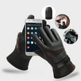 thumbnail image 6 of Hometravel Men's Winter Motorcycle Gloves, Touchscreen Windproof Thermal Design, Fleece Lined Outdoor Riding for Cold Weather, 6 of 6