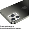 thumbnail image 2 of KIQ Cute Stylish Crystal Bling Back Camera Protector, Case Friendly, Self-Adhesive (Lens not covered) For Apple iPhone 12 Pro Max 6.7 2020 (Black), 2 of 5