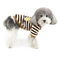 thumbnail image 3 of Dog warm clothing in autumn and winter Pet two-piece clothes Pet striped monkey sweater, 3 of 6