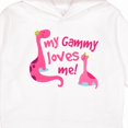 thumbnail image 3 of Inktastic My Gammy Loves Me Girl Dinosaur Toddler Hoodie, 3 of 4