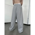 thumbnail image 2 of XiaoBanDeng Men's Baggy Pants Wide Leg Drawstring Waist Loose Sweatpants with Pockets, 2 of 4