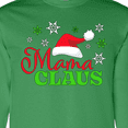 thumbnail image 4 of Inktastic Mama Claus with Christmas Santa Hat and Snowflakes Long Sleeve T-Shirt, 4 of 5