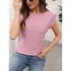 thumbnail image 5 of Blusa de Encaje con Cuello Alto para Mujer Talla S Rosa, 5 of 7