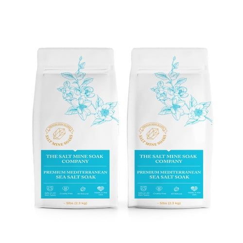 Sandalwood Premium Mediterranean Coarse Grain (2mm) Sea Salt Soak 15 lbs - Custom - Blue