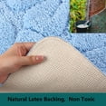 thumbnail image 6 of Heeneeso M23 Microfiber Bathroom Rug Non-Slip Machine Washable Blue Flower 1PC 36 x 24", 6 of 7