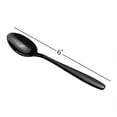 thumbnail image 2 of IGUOHAO 12 Pieces Black Teaspoons, Stainless Steel Small Spoons, 2 of 7