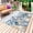 Blue, variant on Blue Turtle Coastal Outdoor Rug for Patio/Deck/Porch, Non-Slip Large Area Rug 3 x 5 Ft, Beach Coral Nautical Starfish Sea Eucalyptus Indoor Outdoor Rugs Washable Area Rugs, Camping Rug Carpet Runner