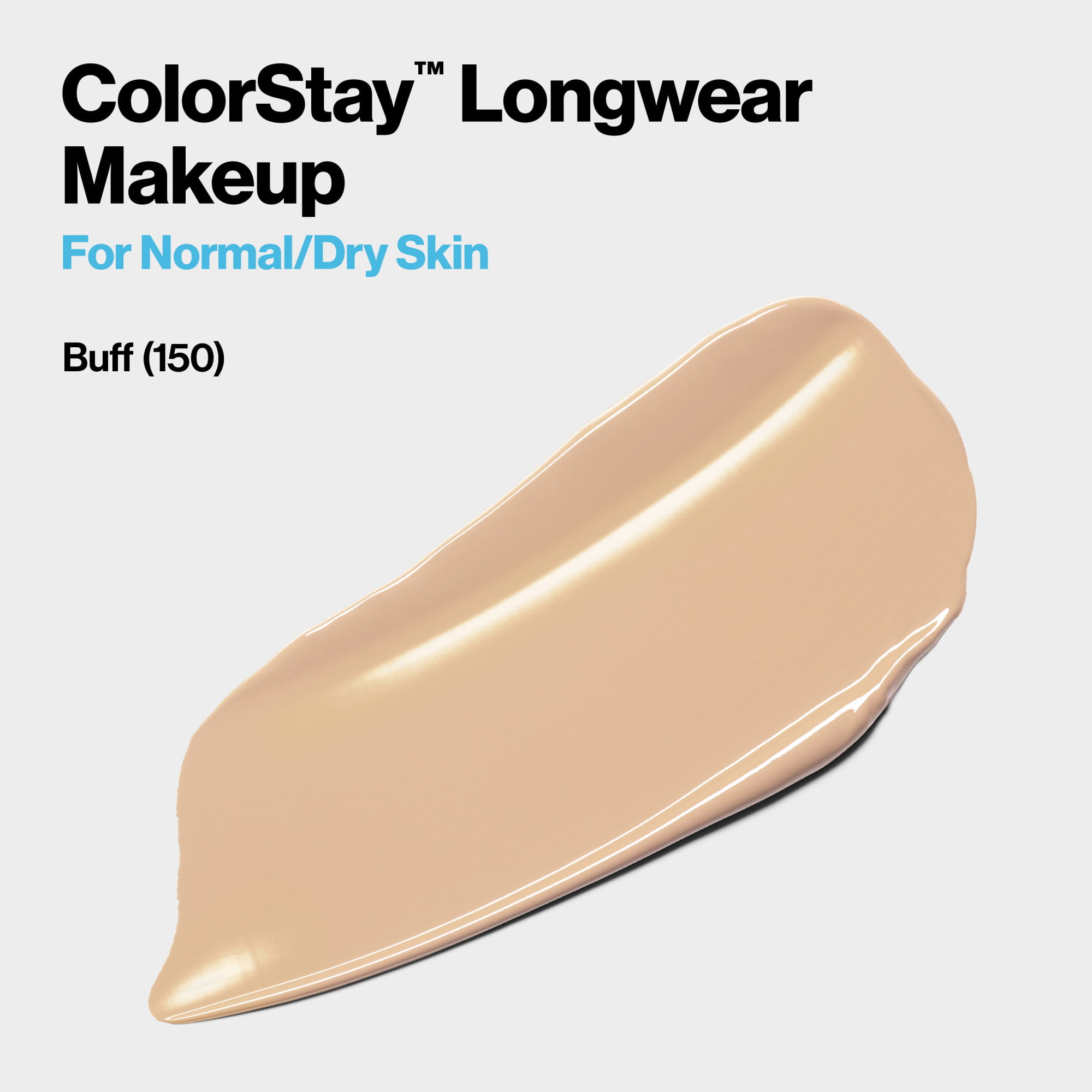 Revlon ColorStay Liquid Foundation Makeup, Normal/Dry Skin, SPF 20, 150 Buff, 1 fl oz - image 3 of 12